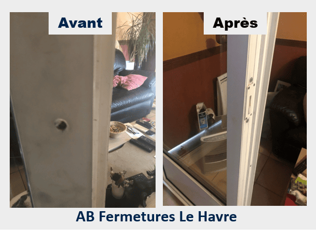 Réparation et rebouchage d'un trou dans la menuiserie Pvc